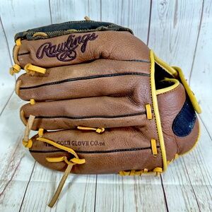 Rawlings Baseball Leather Mitt Zero Shock Glove LH / RHT 12 1/2” RBG36BC
